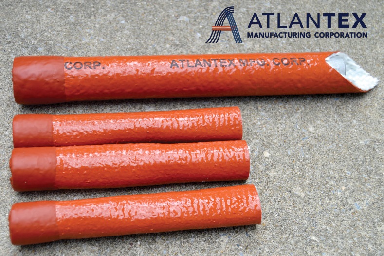 Hightemperature Silicone RTV Coating used to seal ends of Pyrotex