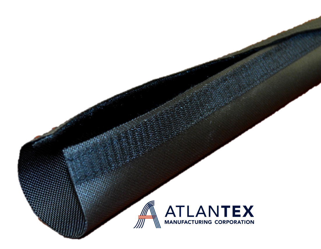 500 Degree F Continuous Exposure Dash Size-28 1 3/4 x 100 1 3/4 x 100' ATLANTEX PT28200-10-100 HLC Pyrotex Aerospace-Grade Braided HLC Fire Sleeve